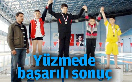 Yüzmede başarılı sonuç