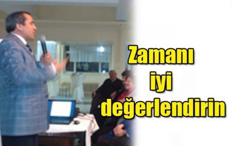 Zamanı iyi değerlendirin